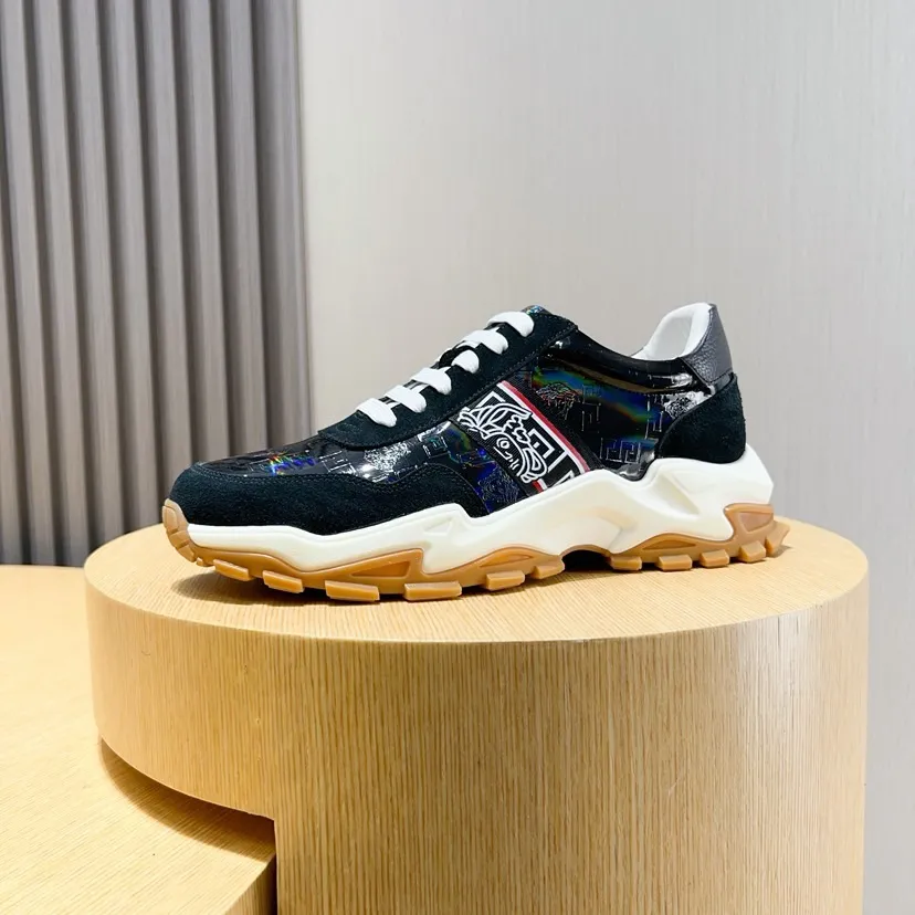Factory P420💰[gucci] New original men's fashionable casual shoes, exclusive original mold opening, the upper is made of original material, comfortable sheepskin lining, rubber combination, lightweight foaming, wear-resistant and non-slip outsole, comfortable to wear🎋Fine workmanship, worthy of wearing, comfortable to wear, impeccable quality and workmanship. Code number 38-44